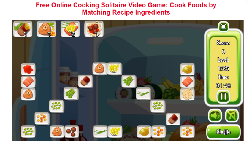 free online cooking solitaire games to play now
