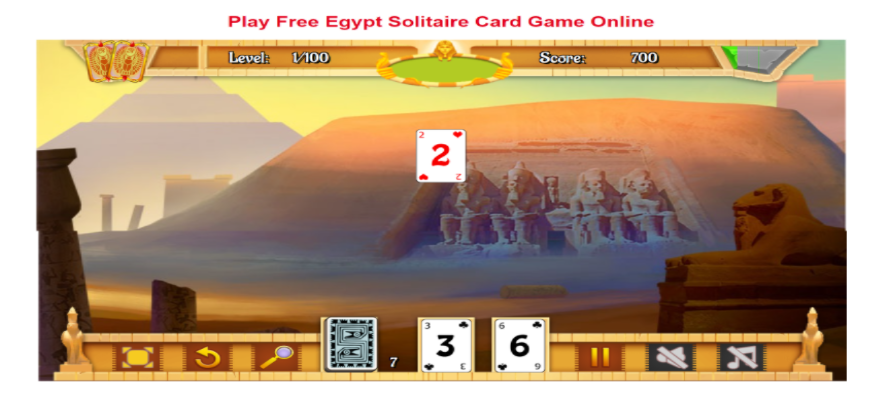 free online egypt pyramid solitaire