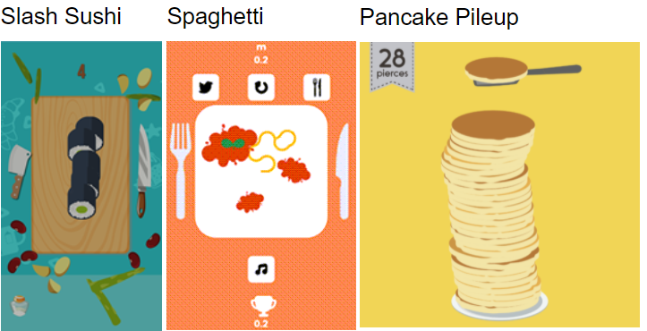 Slash Sushi Spaghetti Pancake Pile Up Games