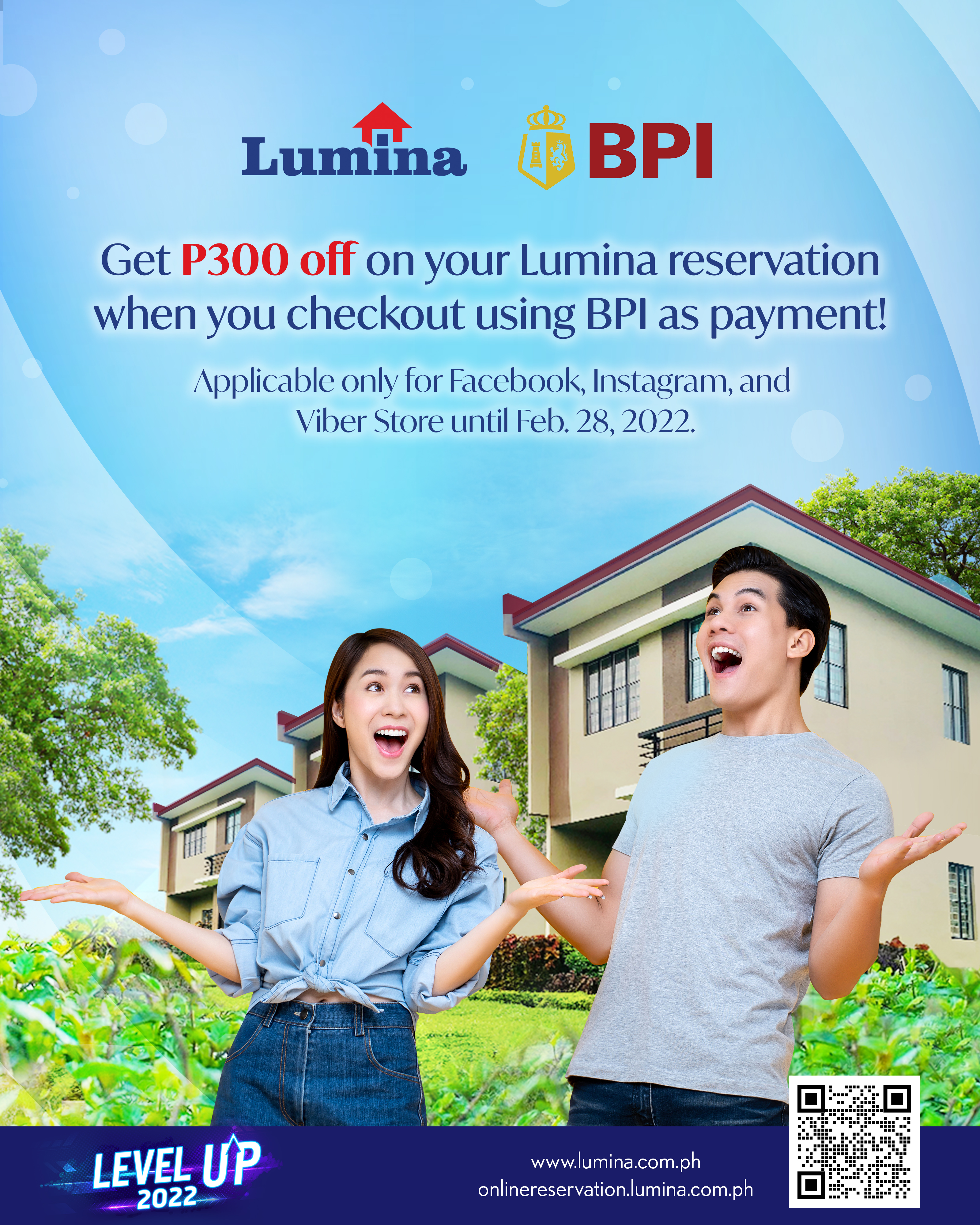Reserve a Lumina Homes unit BPI promo